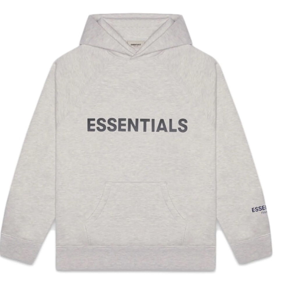 Essentials Heather Oatmeal Hoodie SS20 Size Large